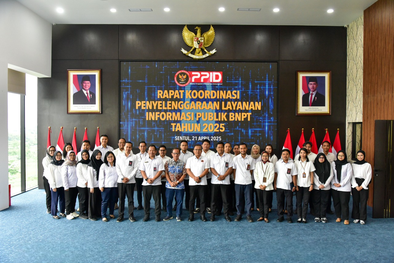 Facing the Challenges of Information Transparency in the Digital Era, BNPT Holds PPID Coordination Meeting
